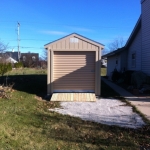 8x16 Gable 7' SIdes with roll up door and ramps Franklin WI #4